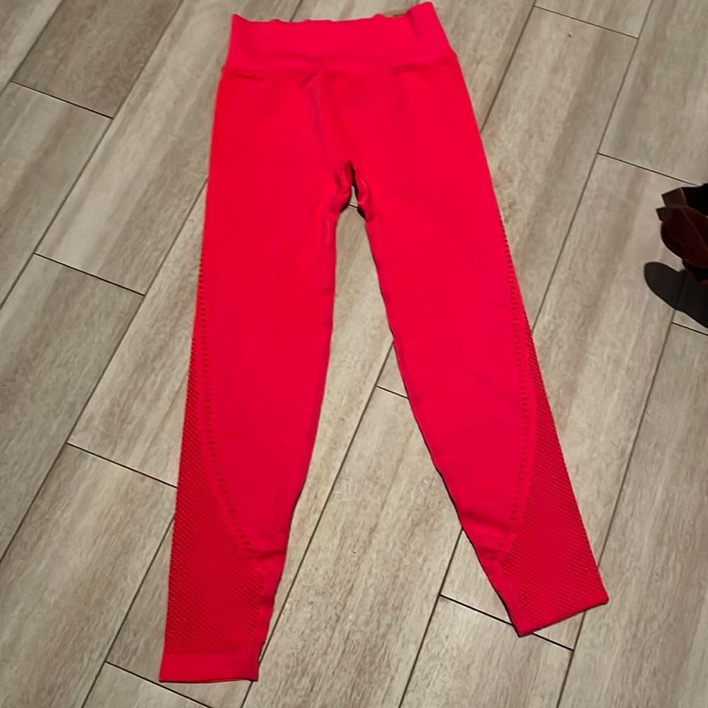 red leggings